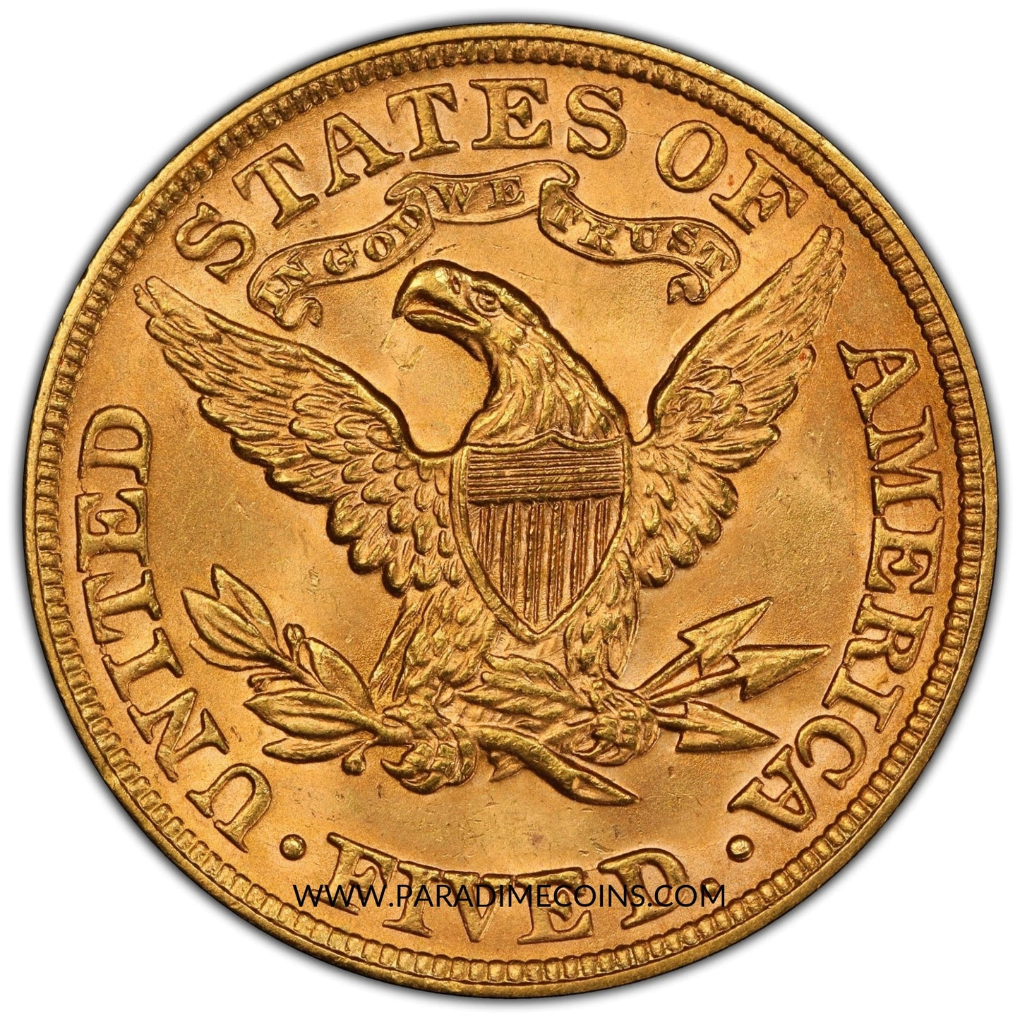 1893 $5 MS65 PCGS CAC - Paradime Coins | PCGS NGC CACG CAC Rare US Numismatic Coins For Sale