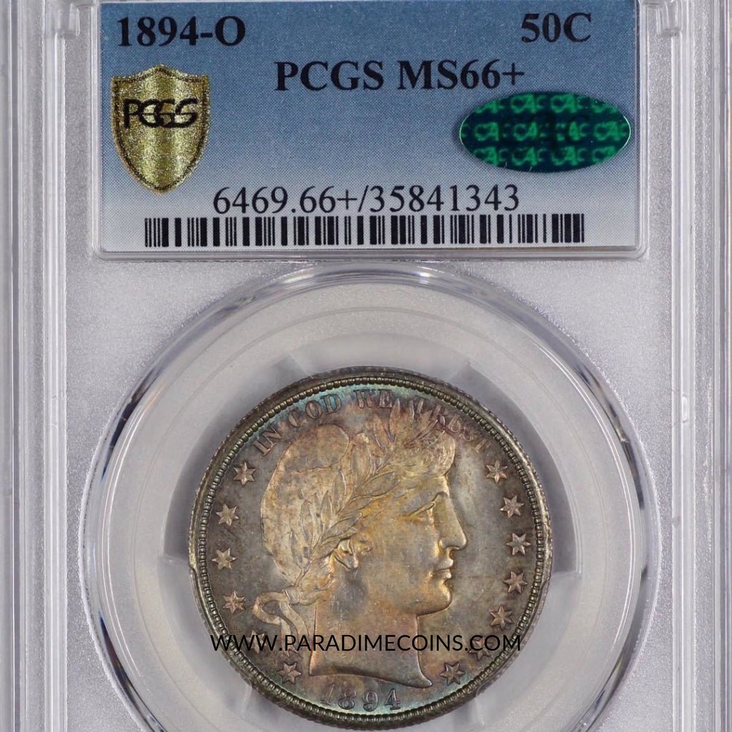 1894-O 50C MS66+ PCGS CAC - Paradime Coins | PCGS NGC CACG CAC Rare US Numismatic Coins For Sale
