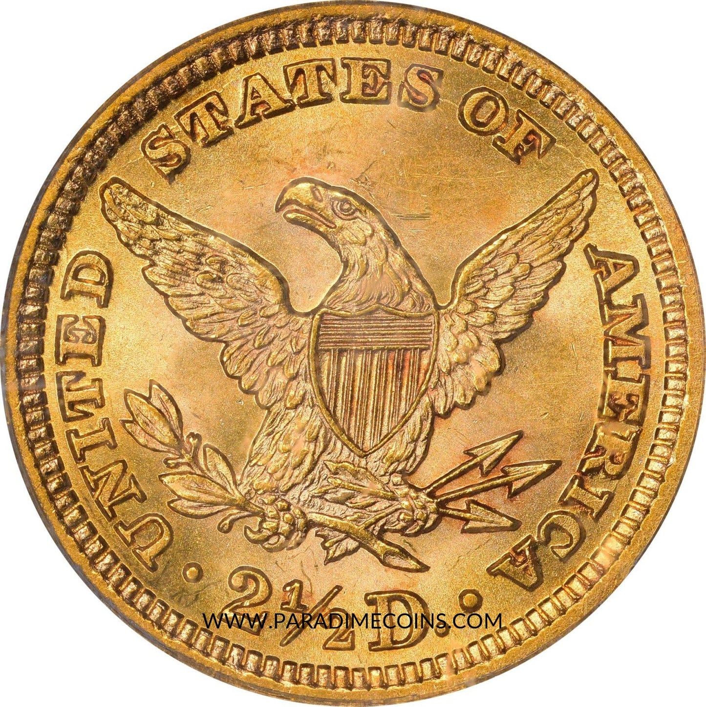 1895 $2.5 MS64 OGH PCGS CAC - Paradime Coins | PCGS NGC CACG CAC Rare US Numismatic Coins For Sale