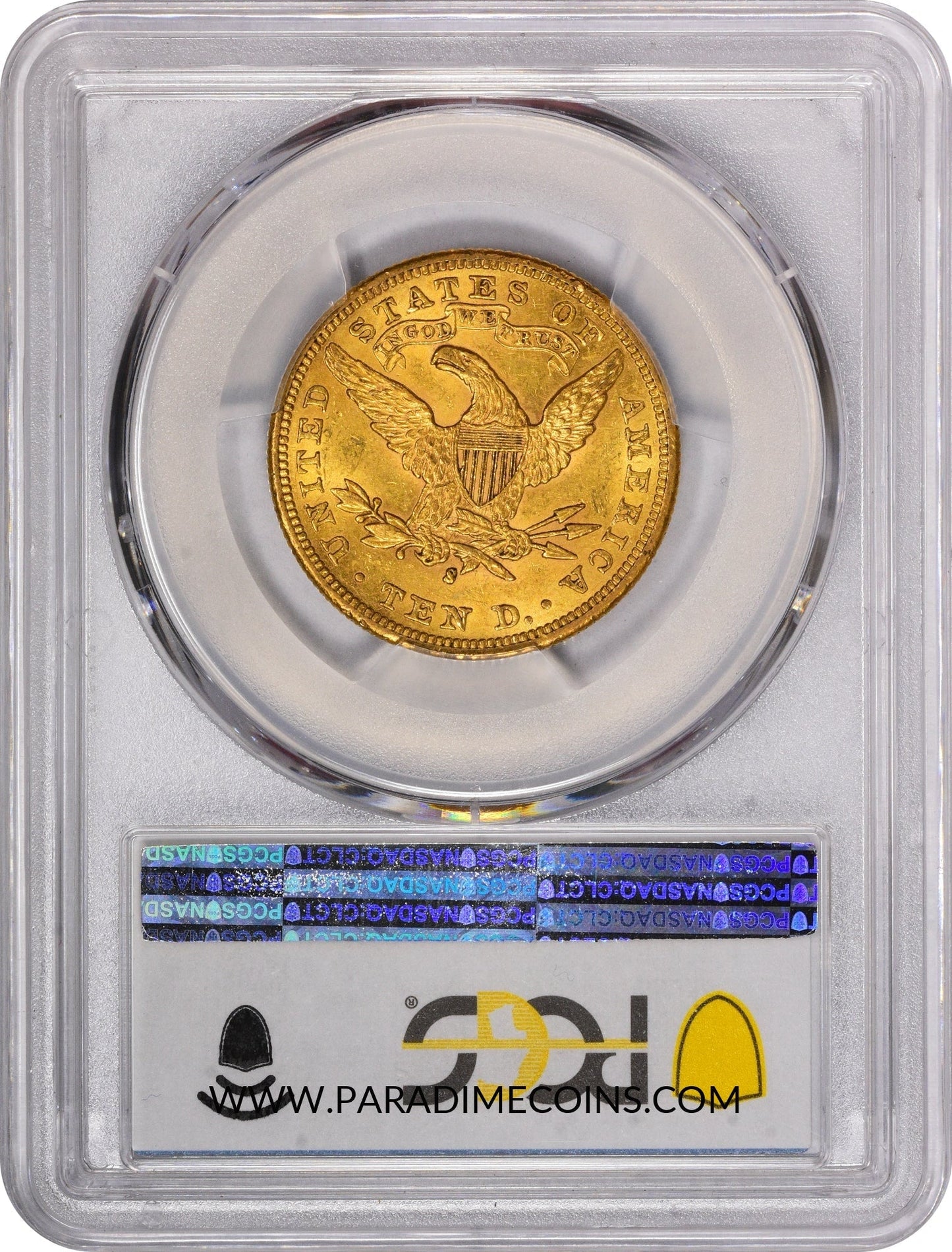 1895-S $10 AU58 PCGS CAC - Paradime Coins | PCGS NGC CACG CAC Rare US Numismatic Coins For Sale
