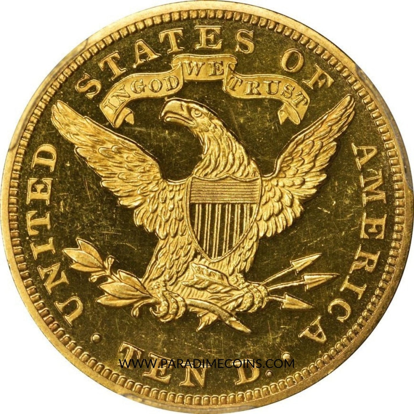 1896 $10 PR62 DCAM PCGS CAC - Paradime Coins | PCGS NGC CACG CAC Rare US Numismatic Coins For Sale