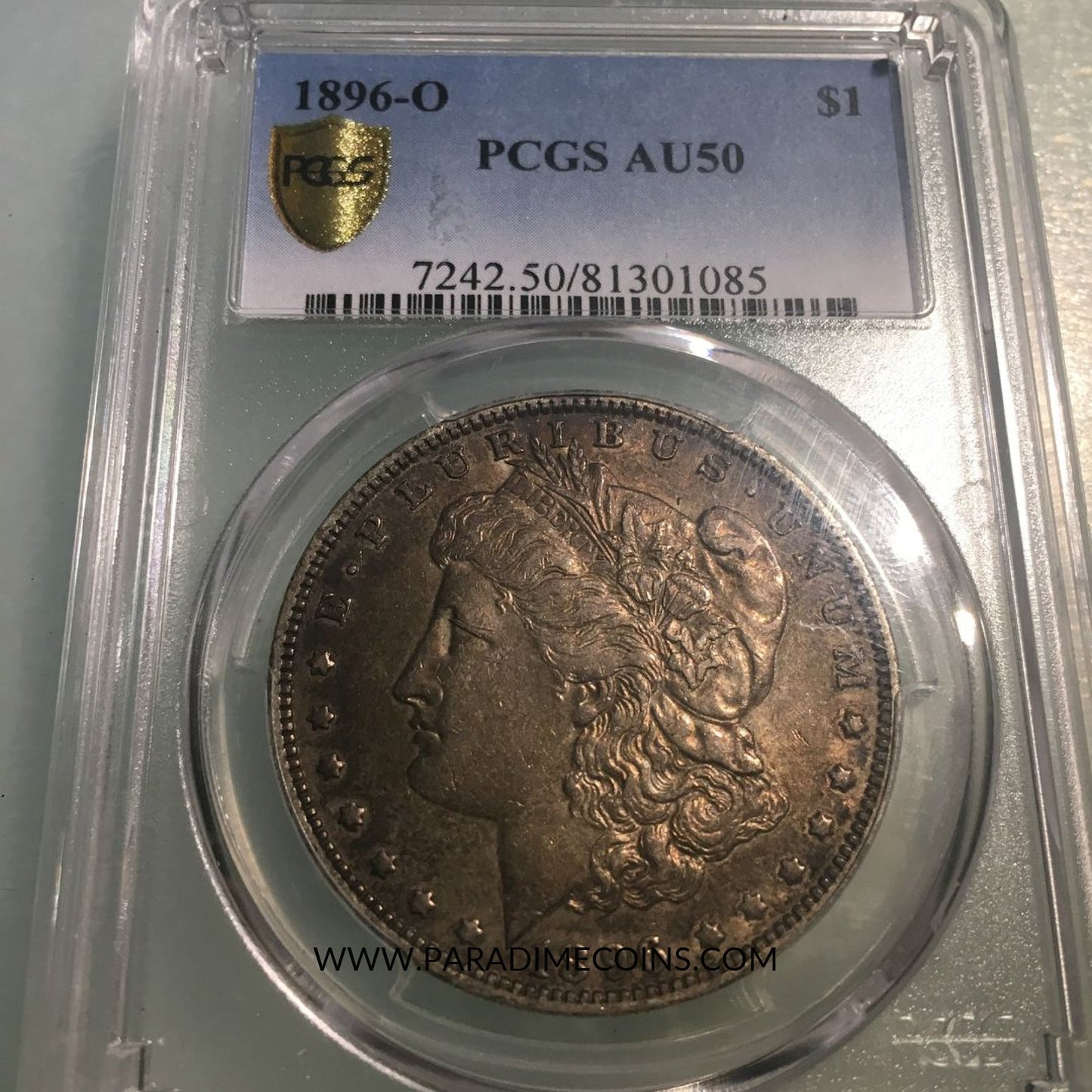 1896-O $1 AU50 PCGS - Paradime Coins | PCGS NGC CACG CAC Rare US Numismatic Coins For Sale