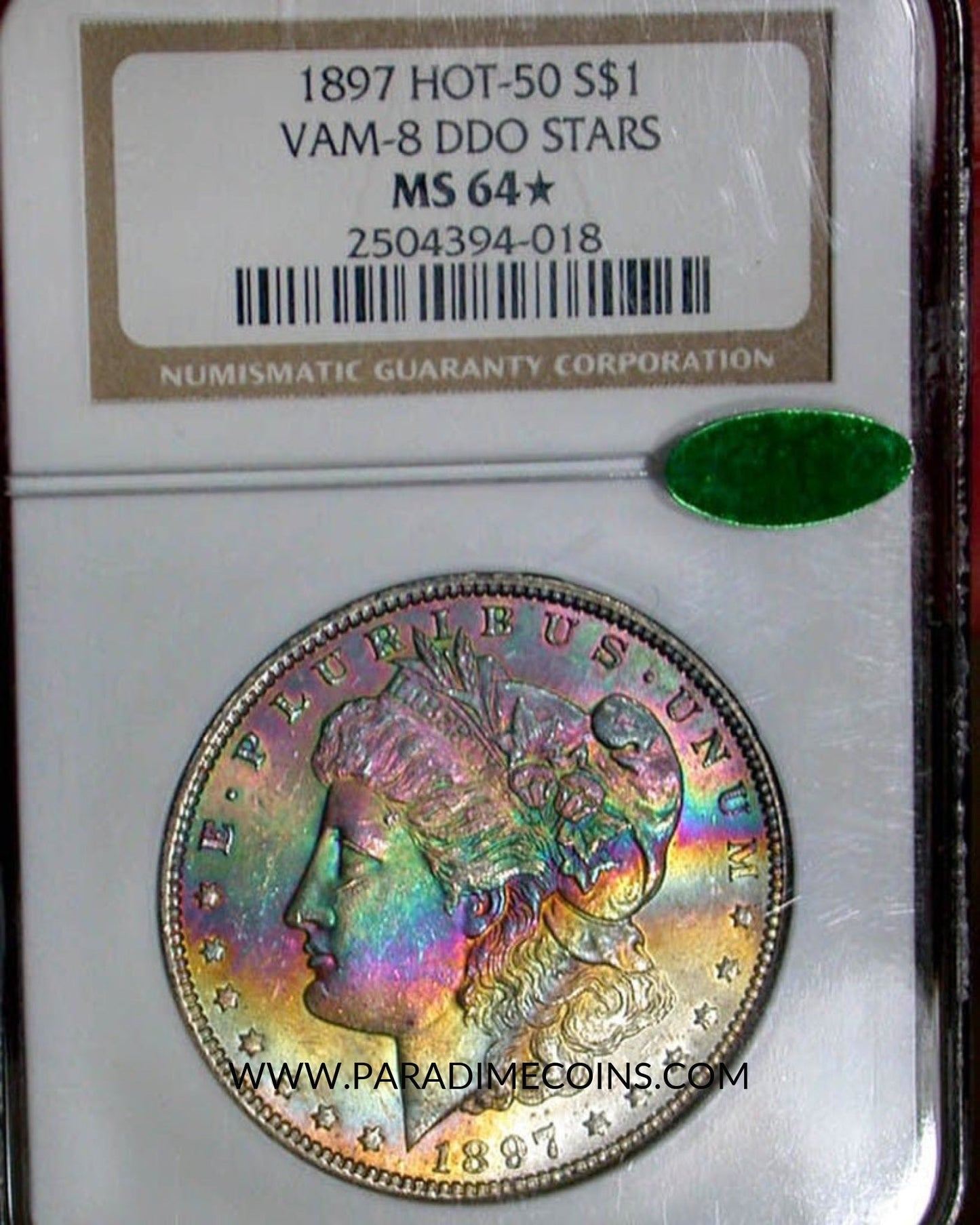 1897 HOT-50 S$! DD0 STARS MS64 CAC - Paradime Coins | PCGS NGC CACG CAC Rare US Numismatic Coins For Sale