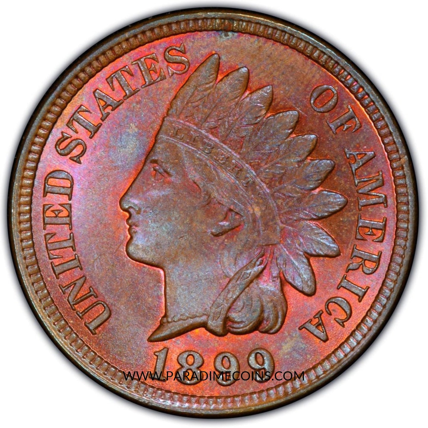 1899 1C MS64 RB PCGS CAC - Paradime Coins | PCGS NGC CACG CAC Rare US Numismatic Coins For Sale