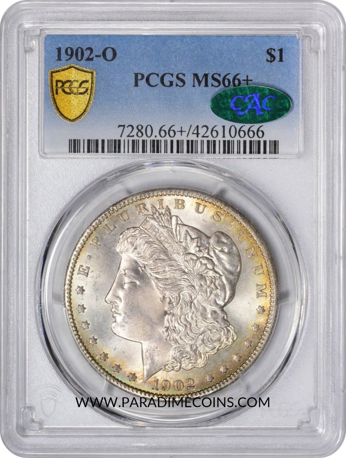 1902-O $1 MS66+ PCGS CAC - Paradime Coins | PCGS NGC CACG CAC Rare US Numismatic Coins For Sale
