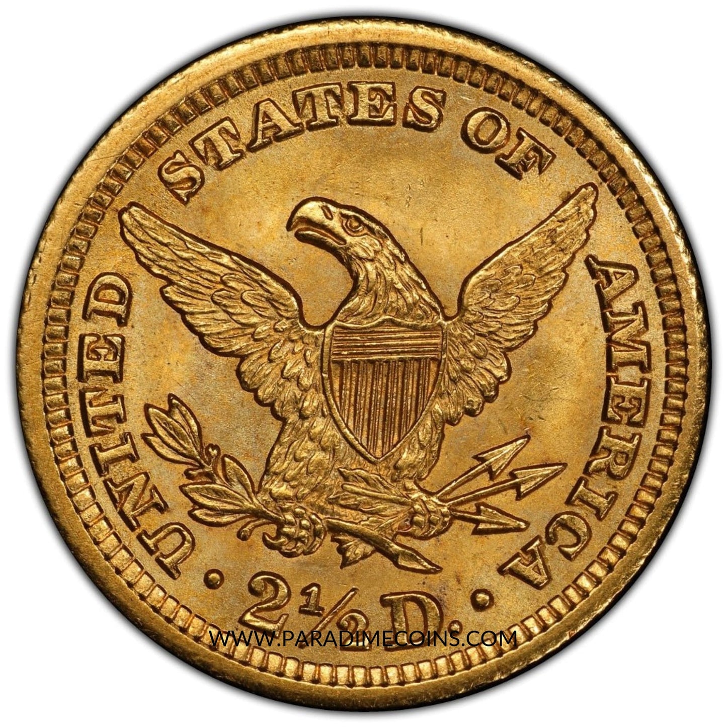 1904 $2.5 MS65+ PCGS CAC - Paradime Coins | PCGS NGC CACG CAC Rare US Numismatic Coins For Sale