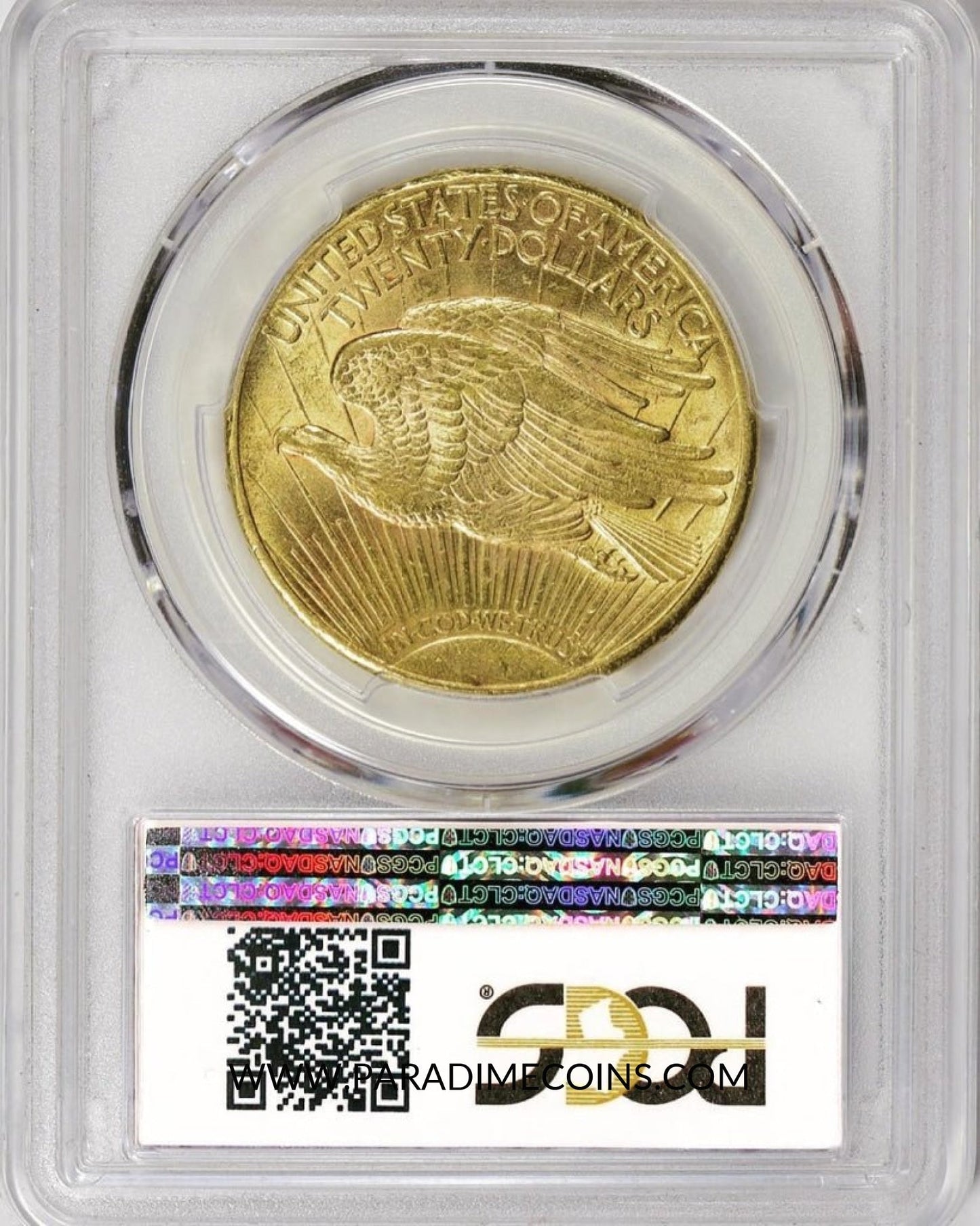 1908-S $20 AU58+ PCGS CAC - Paradime Coins | PCGS NGC CACG CAC Rare US Numismatic Coins For Sale