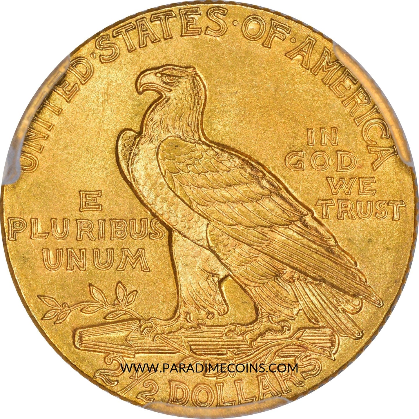 1909 $2.5 MS65 PCGS CAC - Paradime Coins | PCGS NGC CACG CAC Rare US Numismatic Coins For Sale