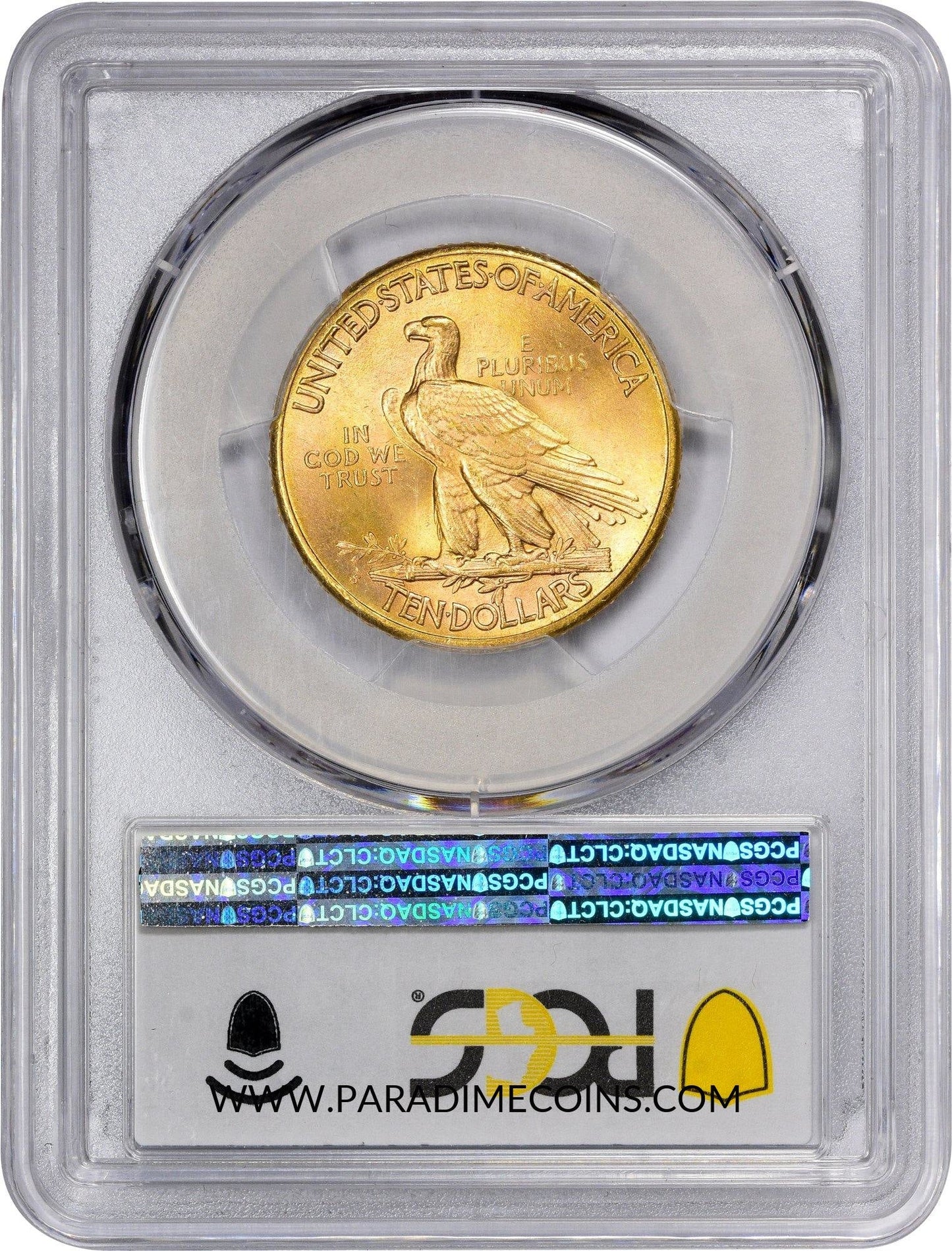 1909-S $10 MS65+ PCGS CAC - Paradime Coins | PCGS NGC CACG CAC Rare US Numismatic Coins For Sale