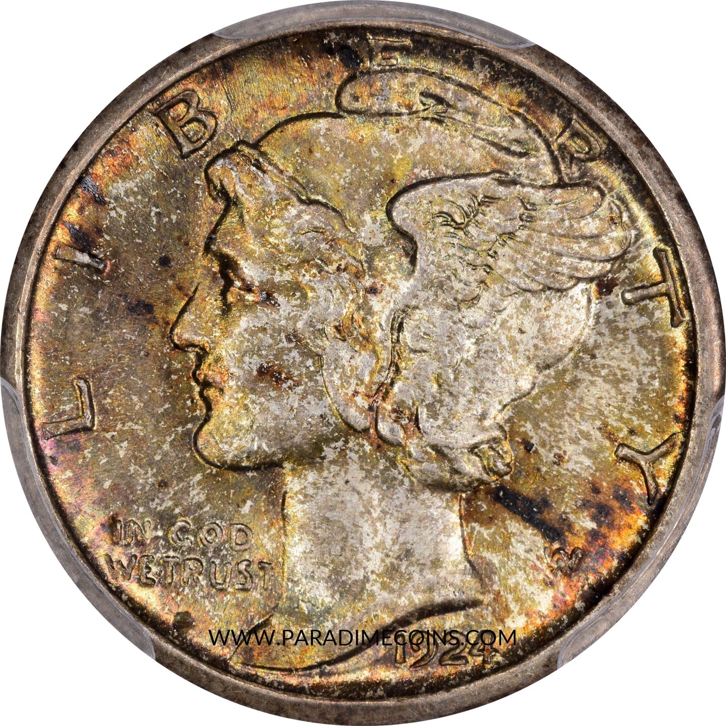 1924-S 10C MS64 FB PCGS CAC - Paradime Coins | PCGS NGC CACG CAC Rare US Numismatic Coins For Sale
