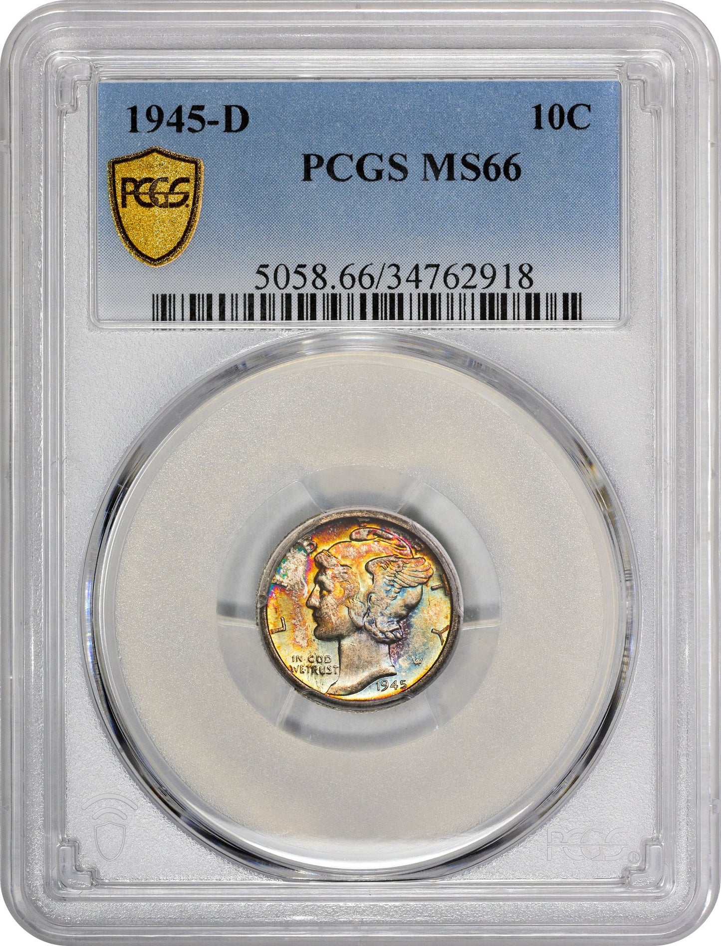1945-D 10C MS66 PCGS - Paradime Coins | PCGS NGC CACG CAC Rare US Numismatic Coins For Sale