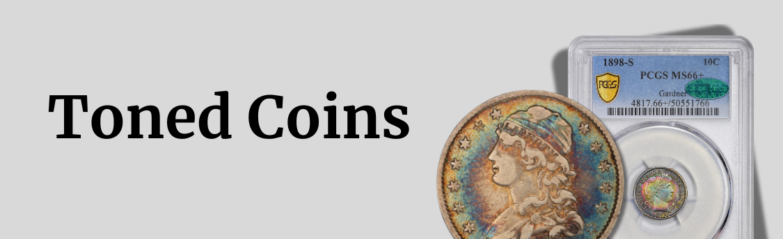 Toned -  Paradime Coins | Rare PCGS NGC CAC Certified US Coins For Sale