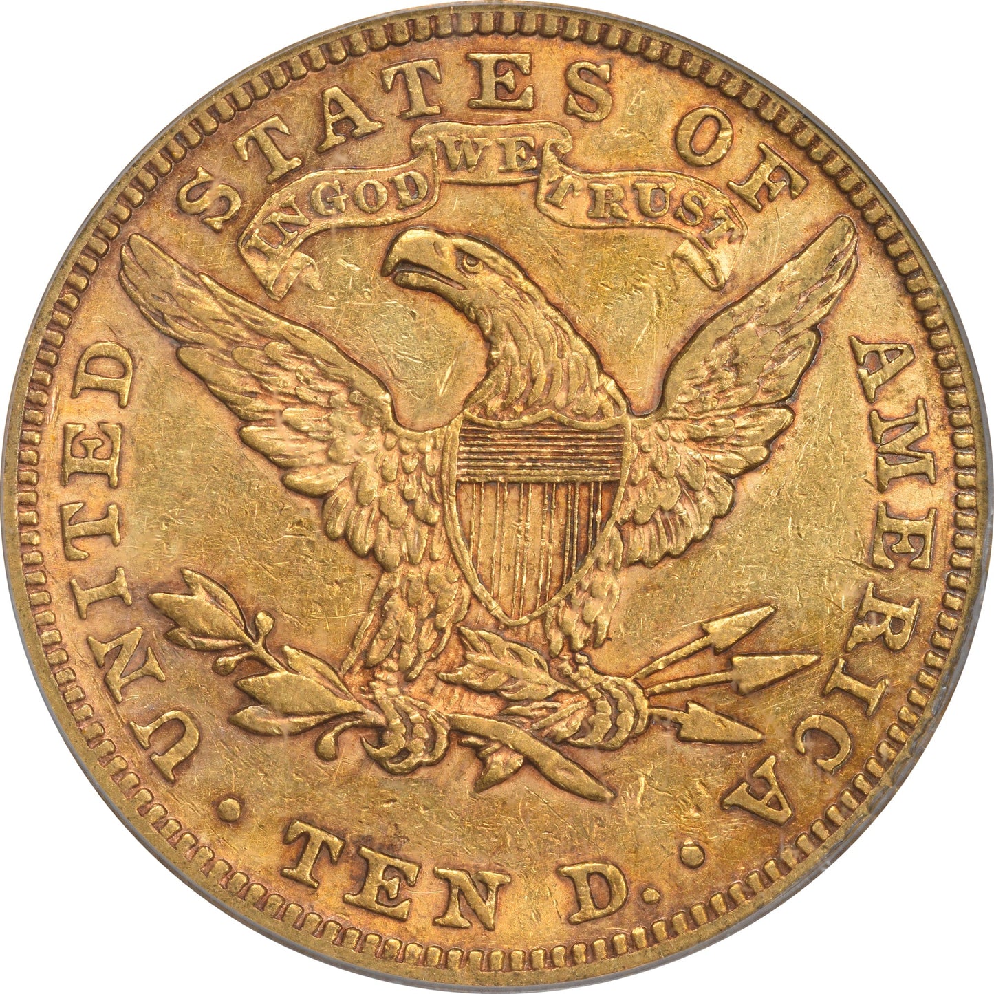 1881 $10 XF45 PCGS CAC