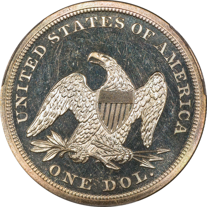 1863 $1 PR64 CAM PCGS CAC