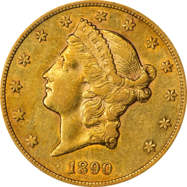 1890-CC $20 XF45 PCGS CAC
