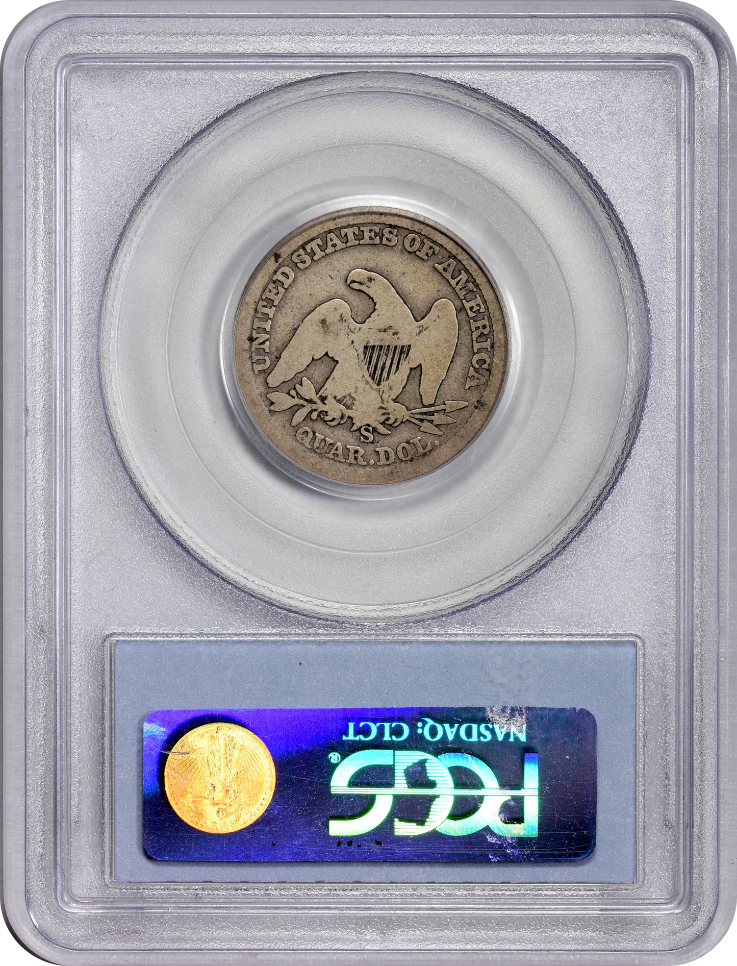 1861-S 25C G04 PCGS CAC