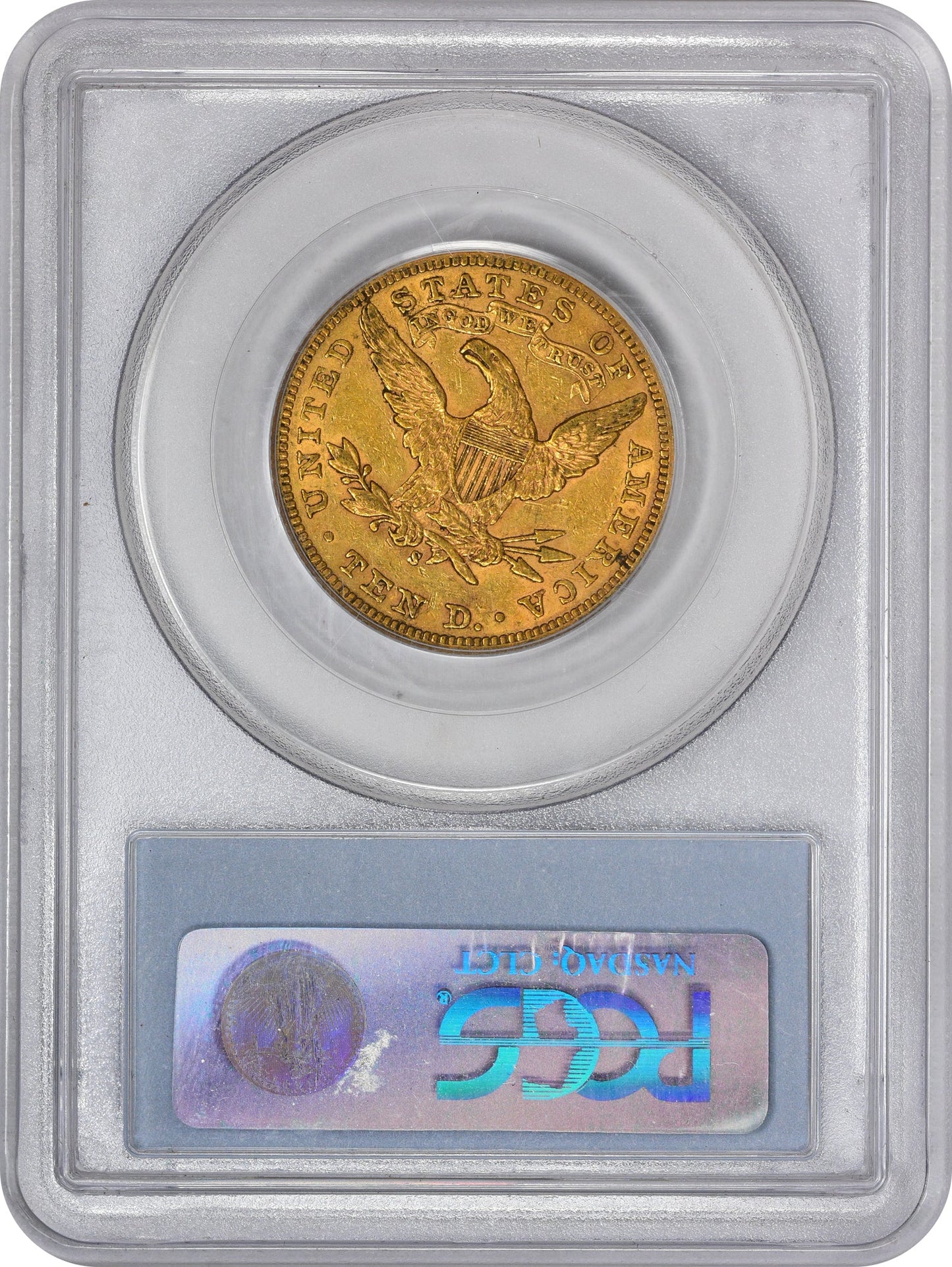 1898-S $10 AU50 PCGS CAC