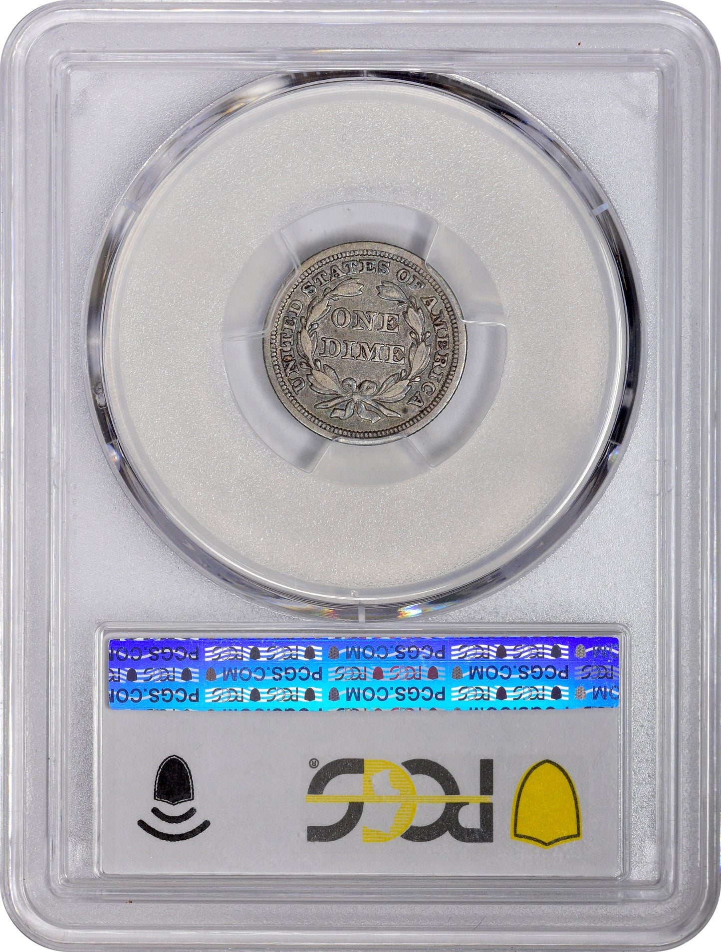 1844 10C XF40 PCGS CAC