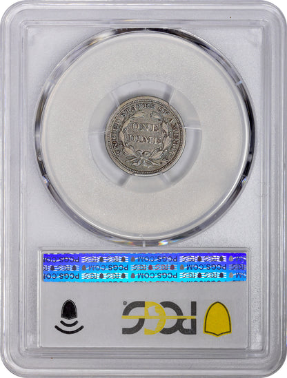 1844 10C XF40 PCGS CAC