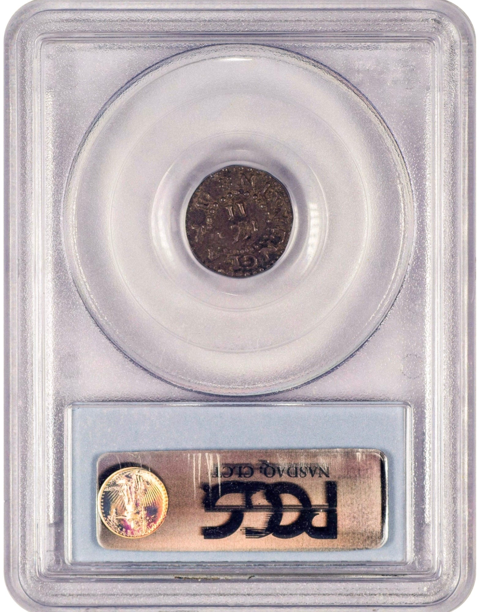 1662 2PENCE OAK TREE AU55 PCGS CAC EX FORD REVERSE HOLDER 