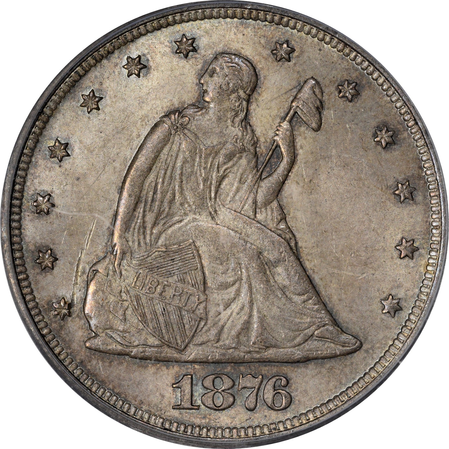 1876 20C MS64 PCGS CAC