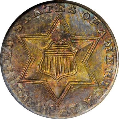 1857 3CS MS64 OH NGC CAC