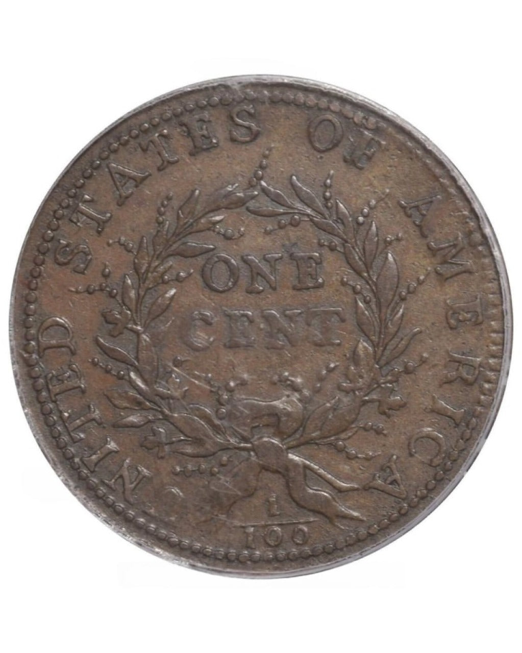1793 WREATH & BARS EDGE 1C XF40 PCGS CAC