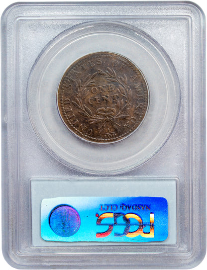 1793 1C LIBERTY CAP VF20 PCGS CAC REVERSE HOLDER