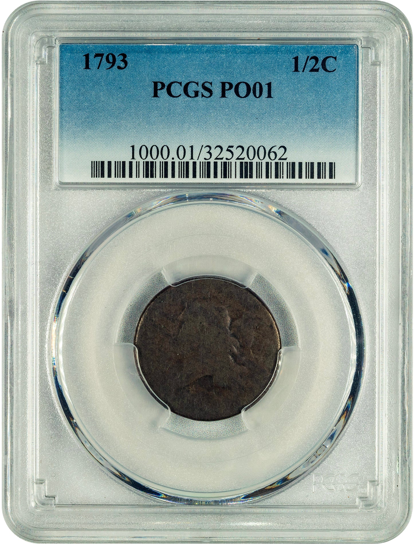 1793 1/2C P01 PCGS HOLDER