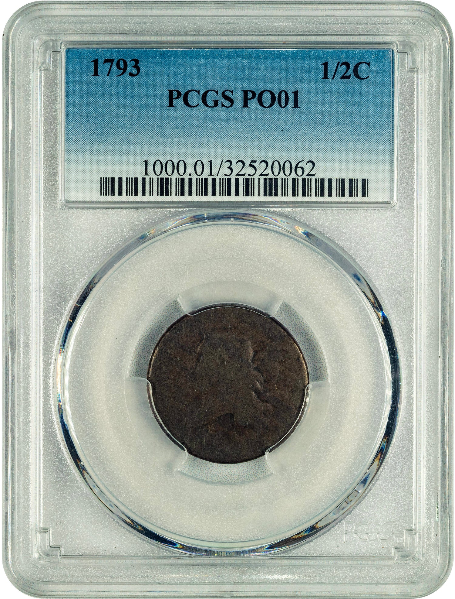 1793 1/2C P01 PCGS HOLDER