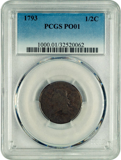 1793 1/2C P01 PCGS HOLDER