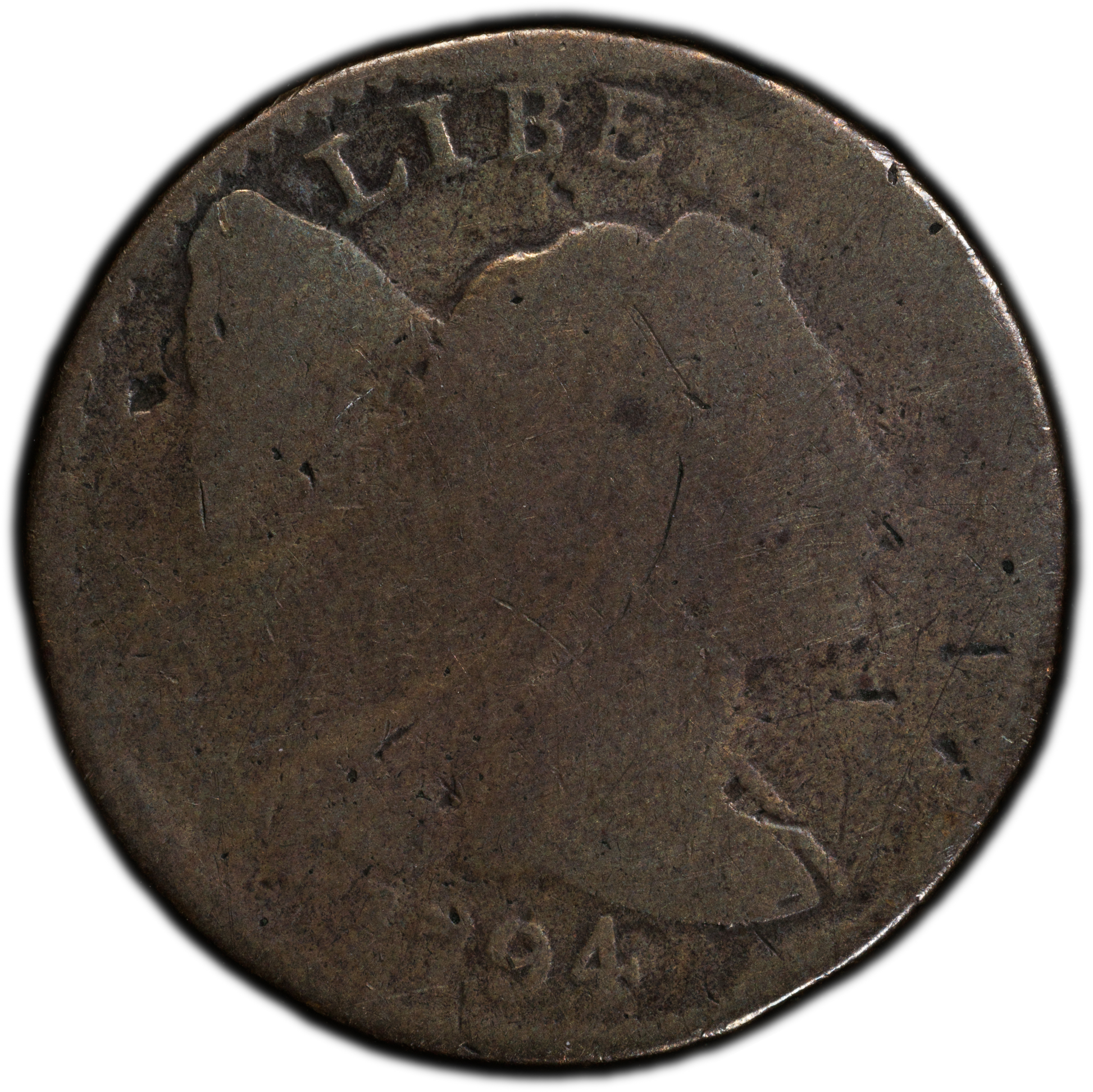 1794 1C HEAD OF 1795 P01 PCGS CAC