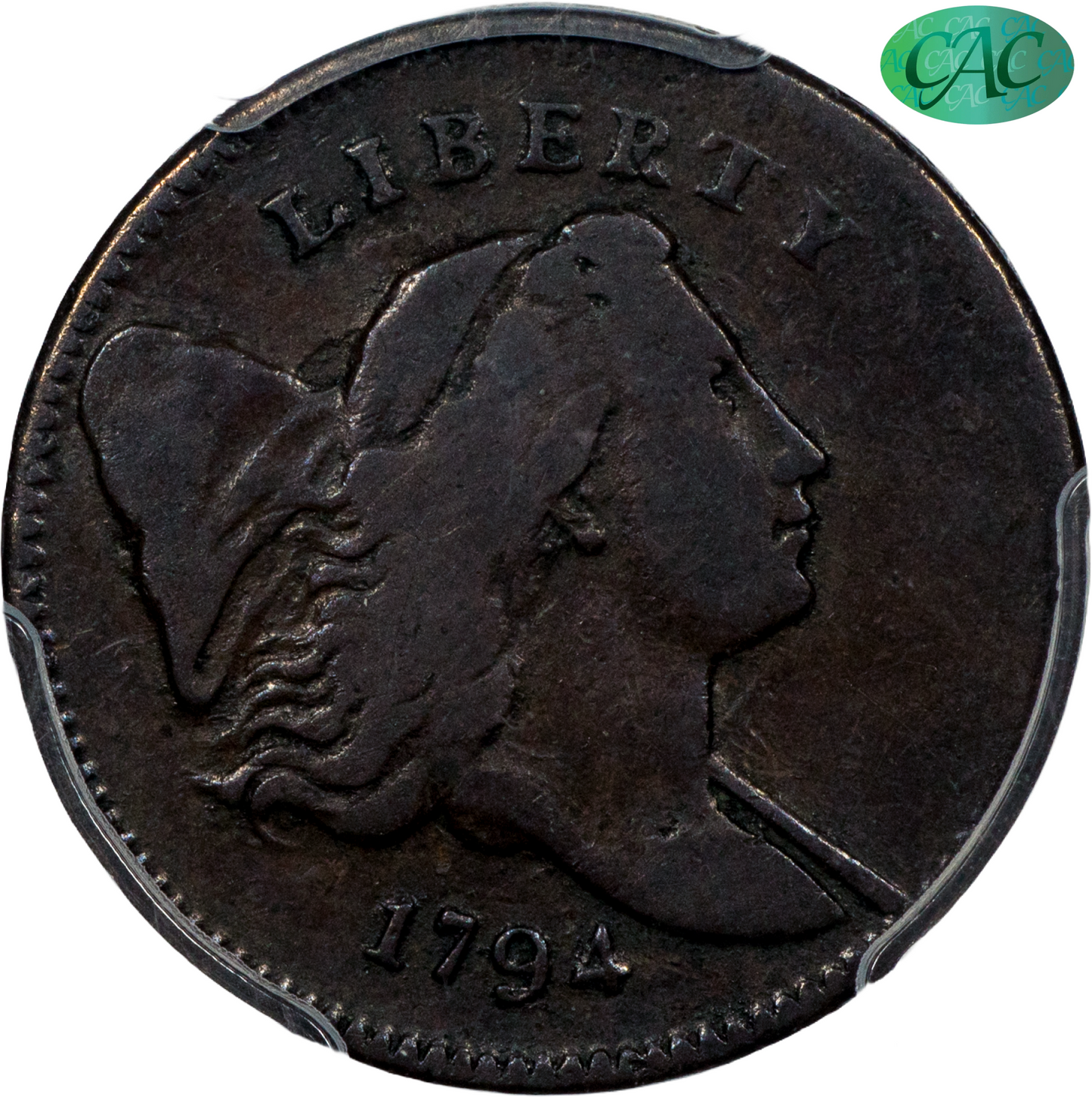 1794 1/2C VF20 PCGS CAC