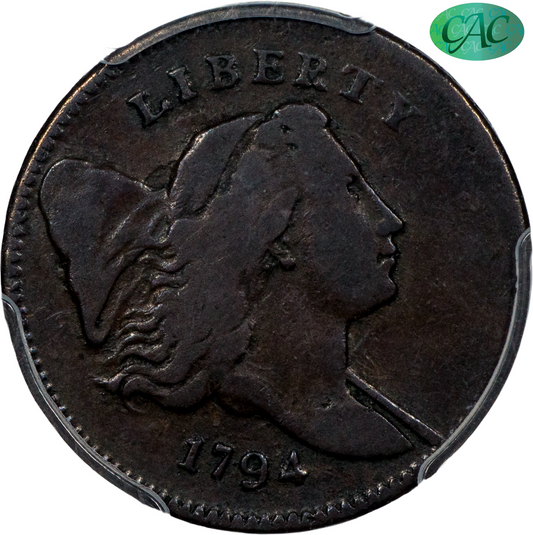 1794 1/2C VF20 PCGS CAC