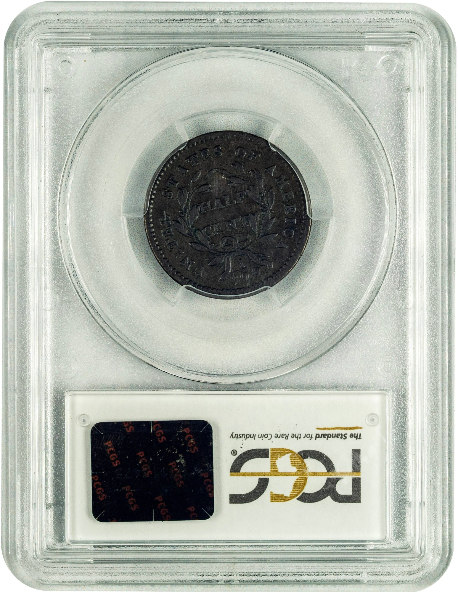 1794 1/2C VF20 PCGS CAC REVERSE HOLDER