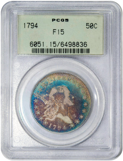1794 50C F15 OGH PCGS OBVERSE HOLDER