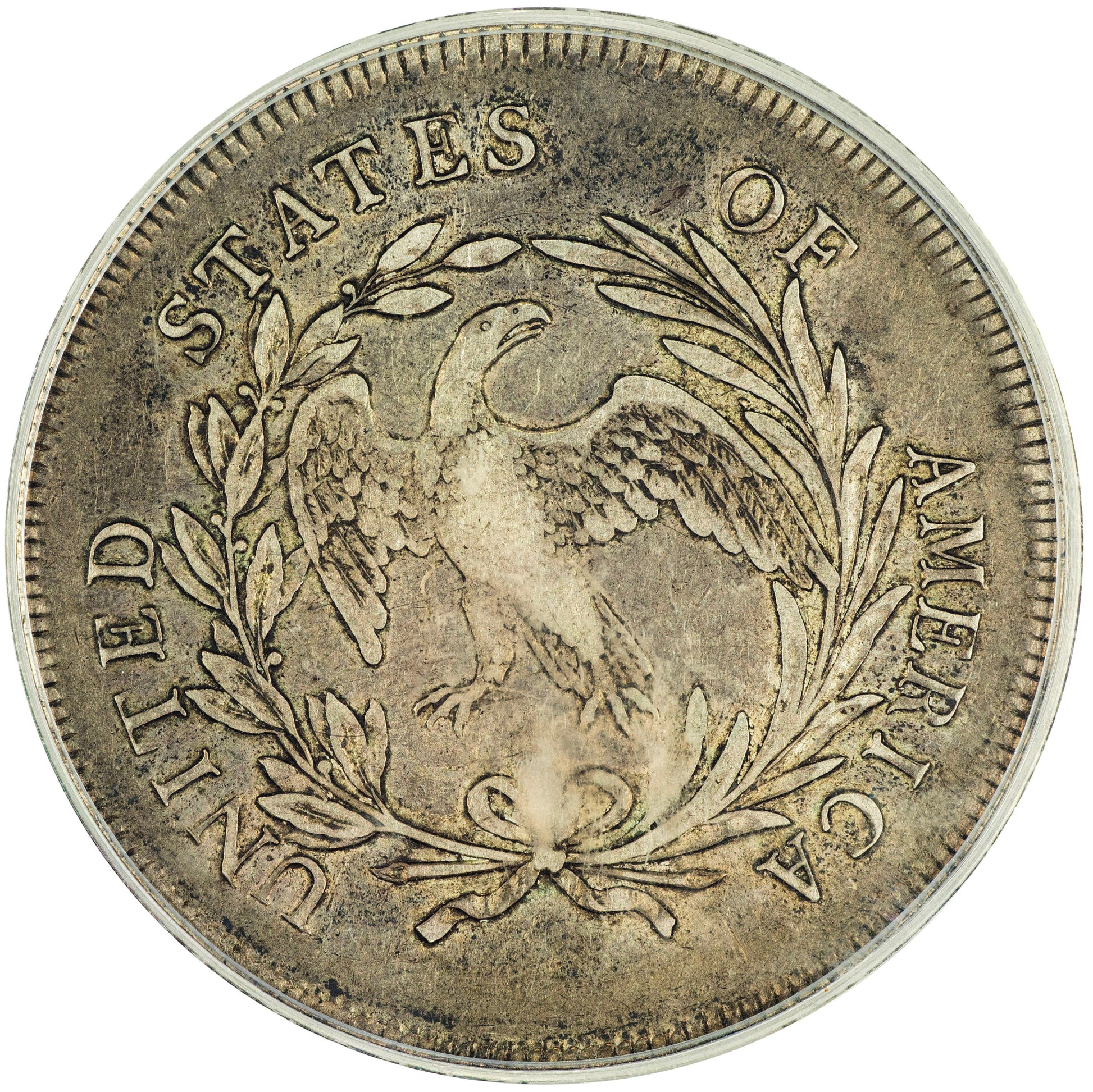 1795 $1 DRAPED BUST OFF-CENTER XF40 PCGS CAC $1