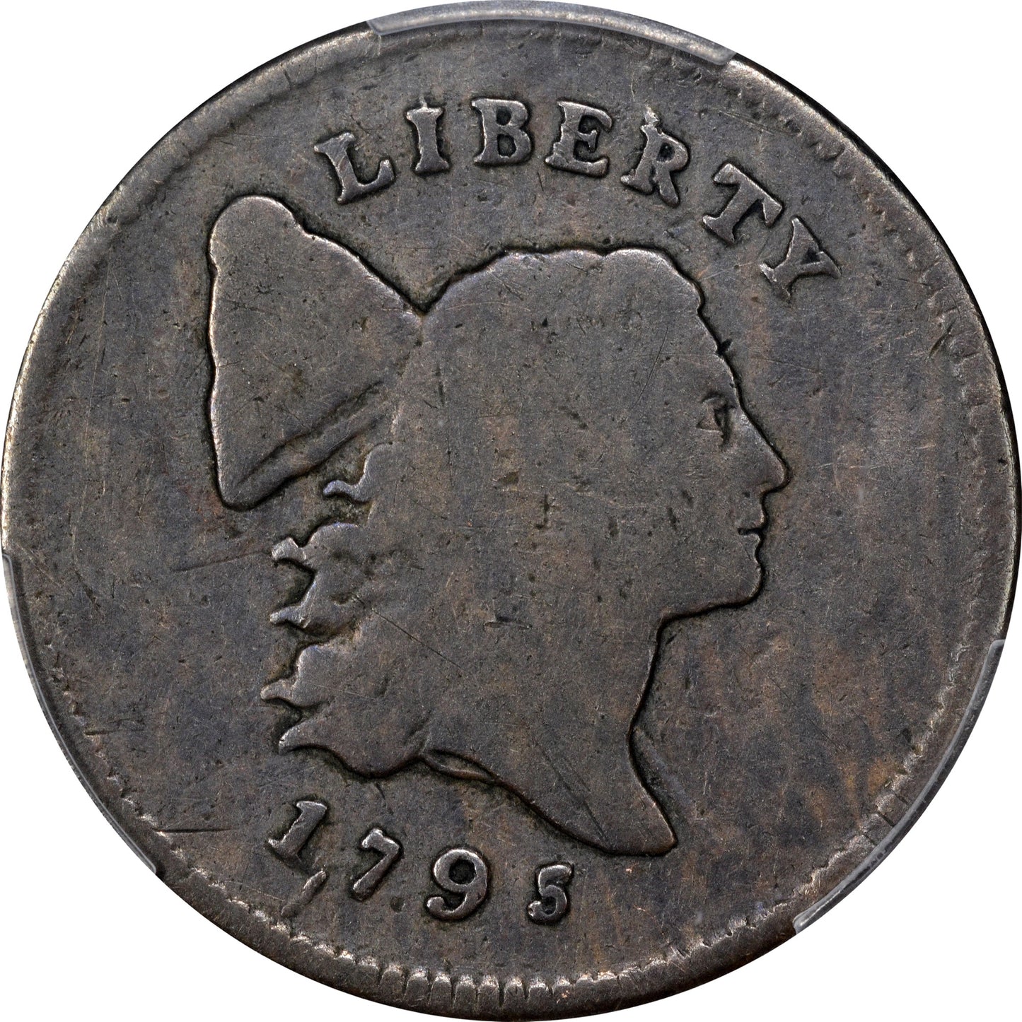 1795 1/2C LE PUNCTUATED DATE G06 PCGS CAC