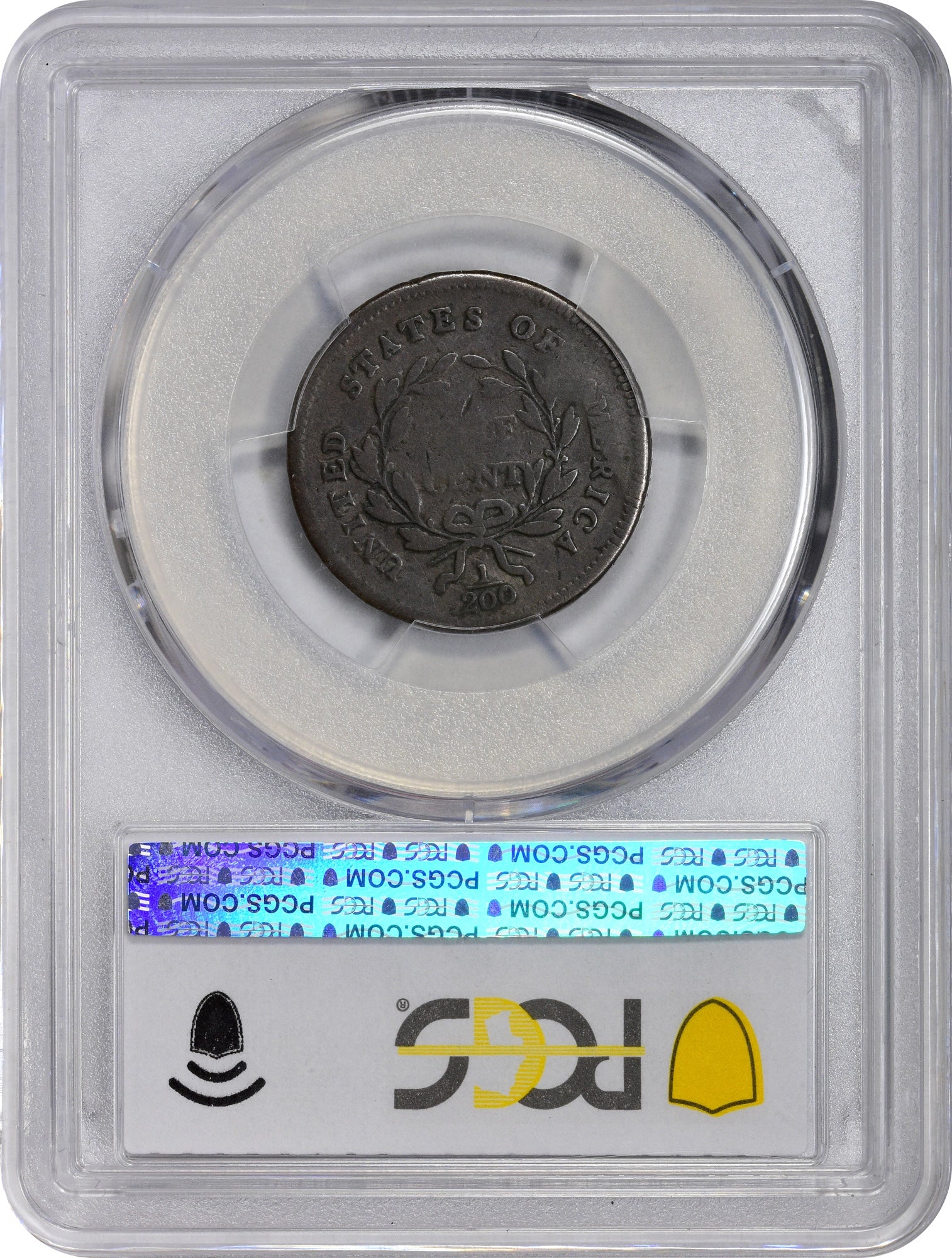 1795 1/2C LE PUNCTUATED DATE G06 PCGS CAC HOLDER REV