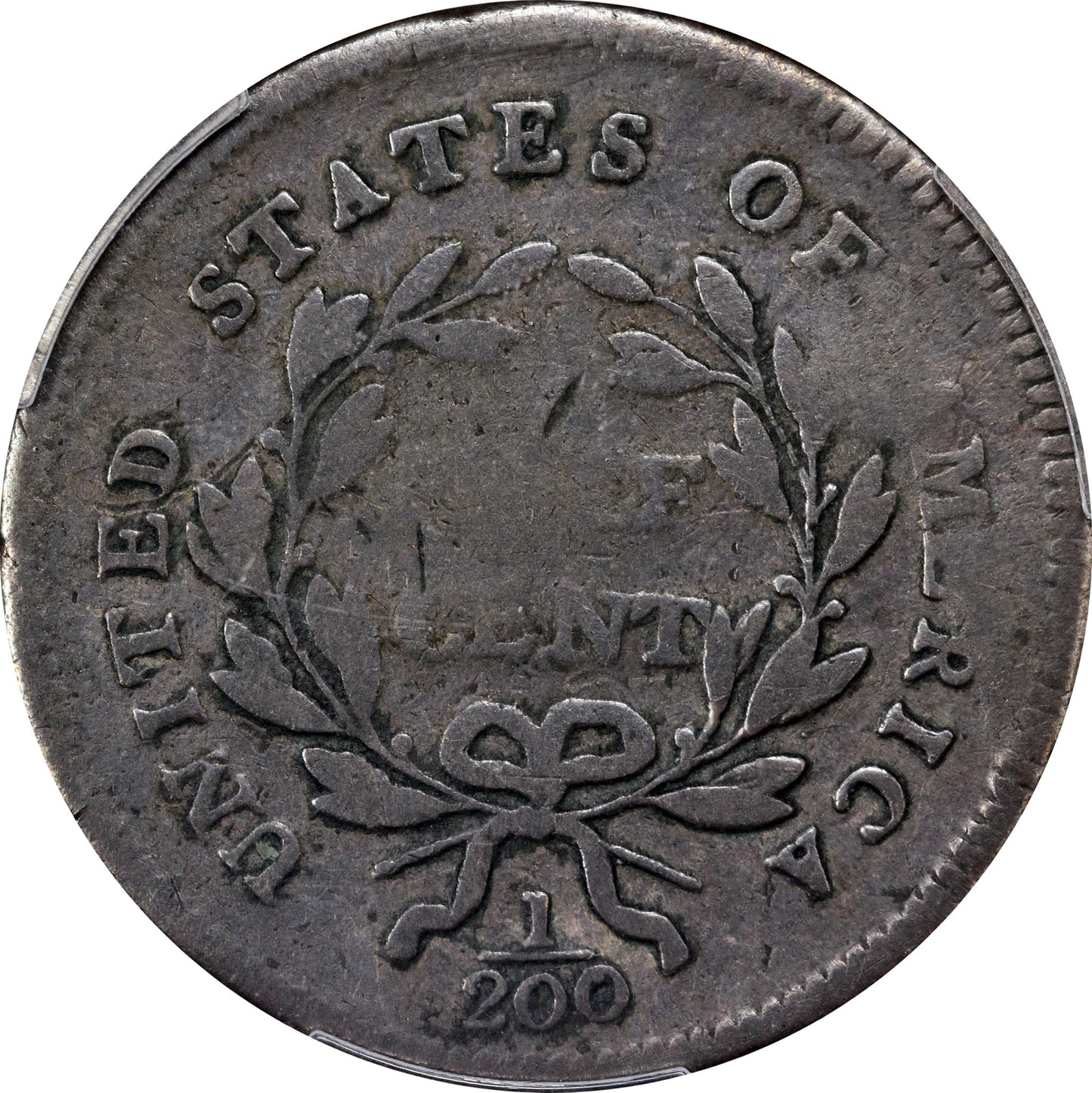 1795 1/2C LE PUNCTUATED DATE G06 PCGS CAC REV