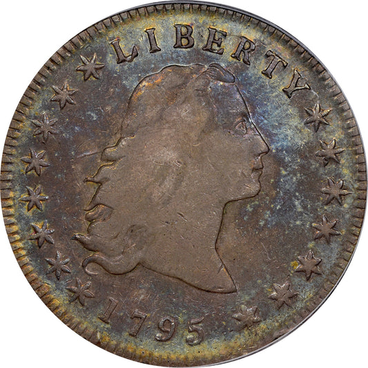 1795 $1 3 LEAVES F15 PCGS