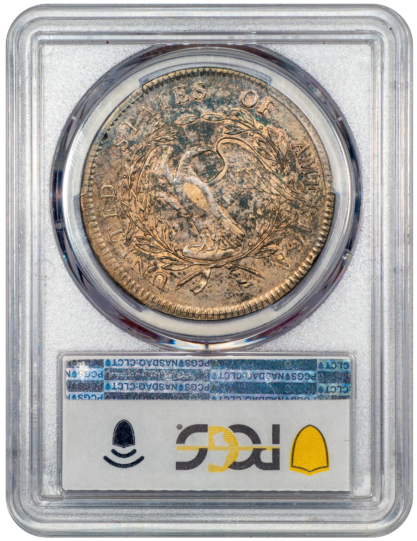 1795 $1 FLOWING HAIR DOLLAR 3 LEAVES XF40 PCGS CAC Reverse Holder