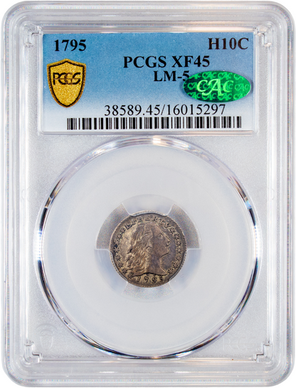 1795 H10C LM-5 R.6 XF45 PCGS CAC HOLDER WITH CAC GREEN STICKER