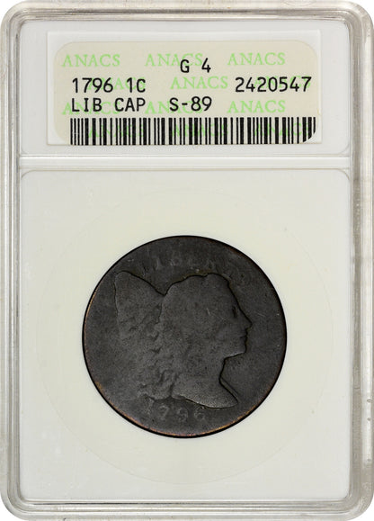 1796 1C LIBERTY CAP G04 OH ANACS SOAP BOX