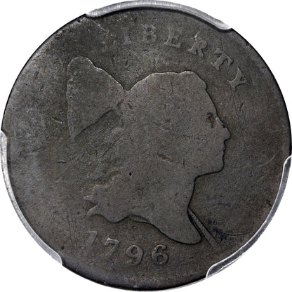 1796 1/2C WITH POLE AG03 PCGS CAC