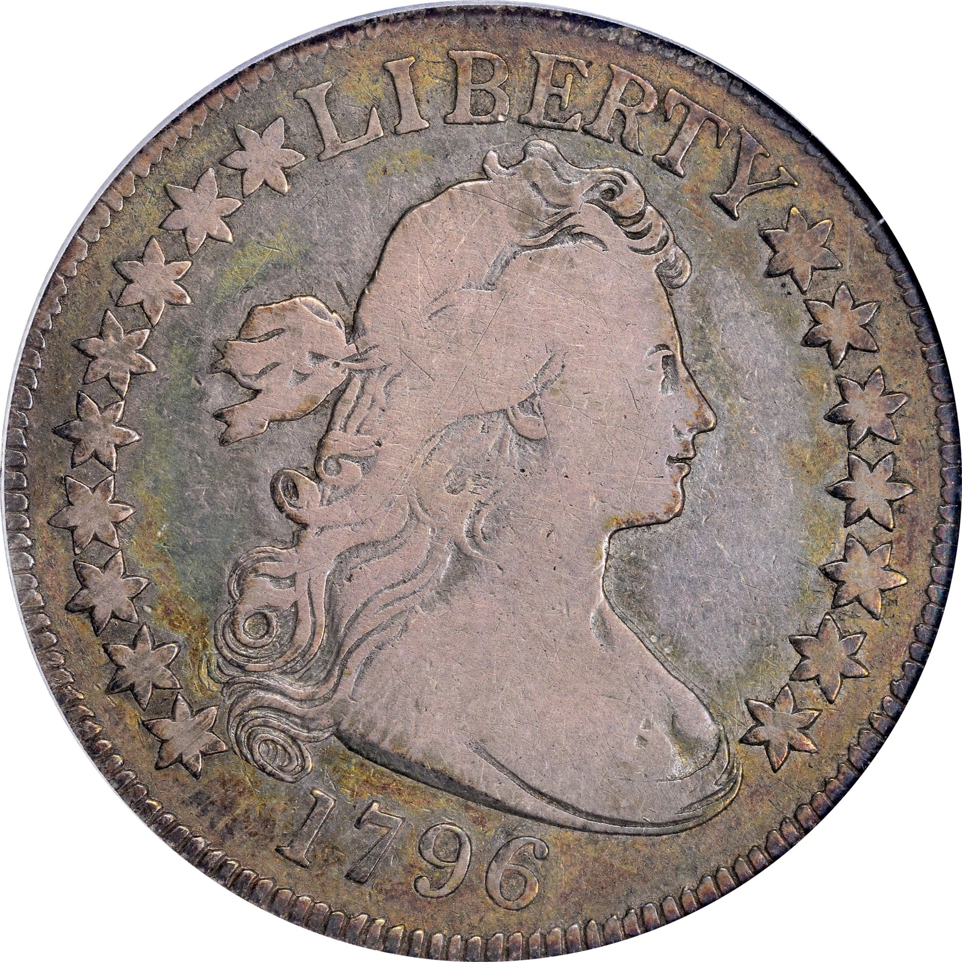 1796 50C 16 STARS VG10 PCGS CAC