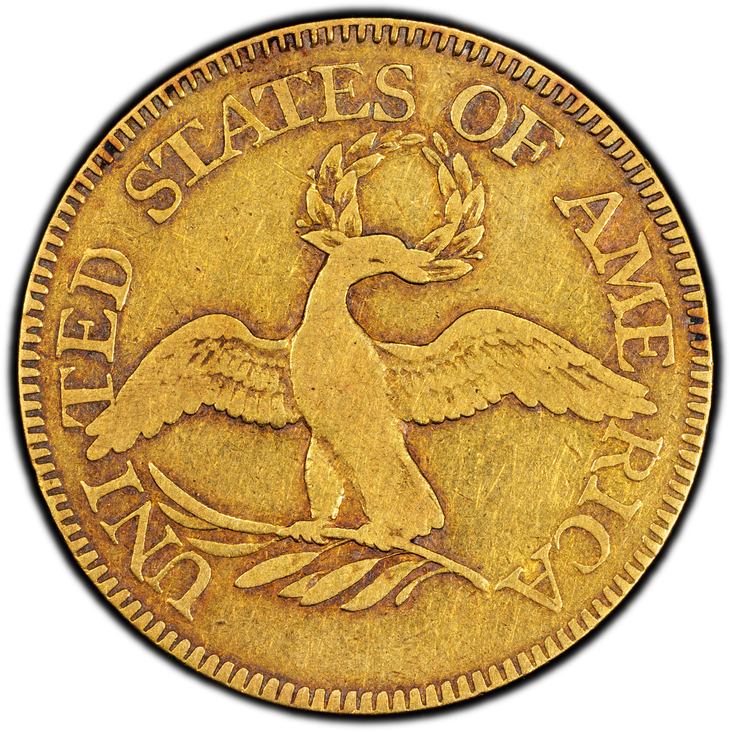 1796/5 $5 SMALL EAGLE F15 PCGS CAC REVERSE