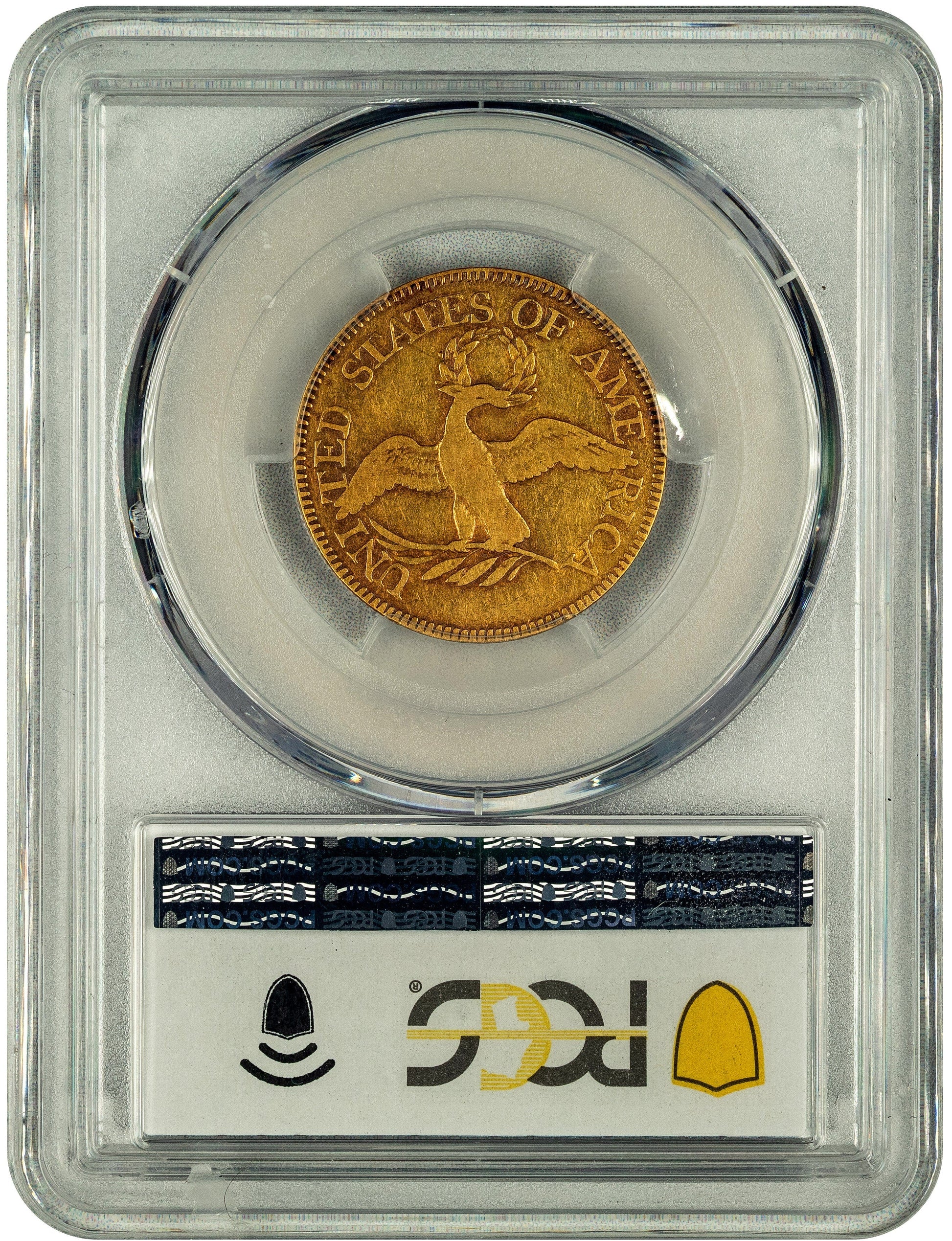 1796/5 $5 SMALL EAGLE F15 PCGS CAC REVERSE HOLDER