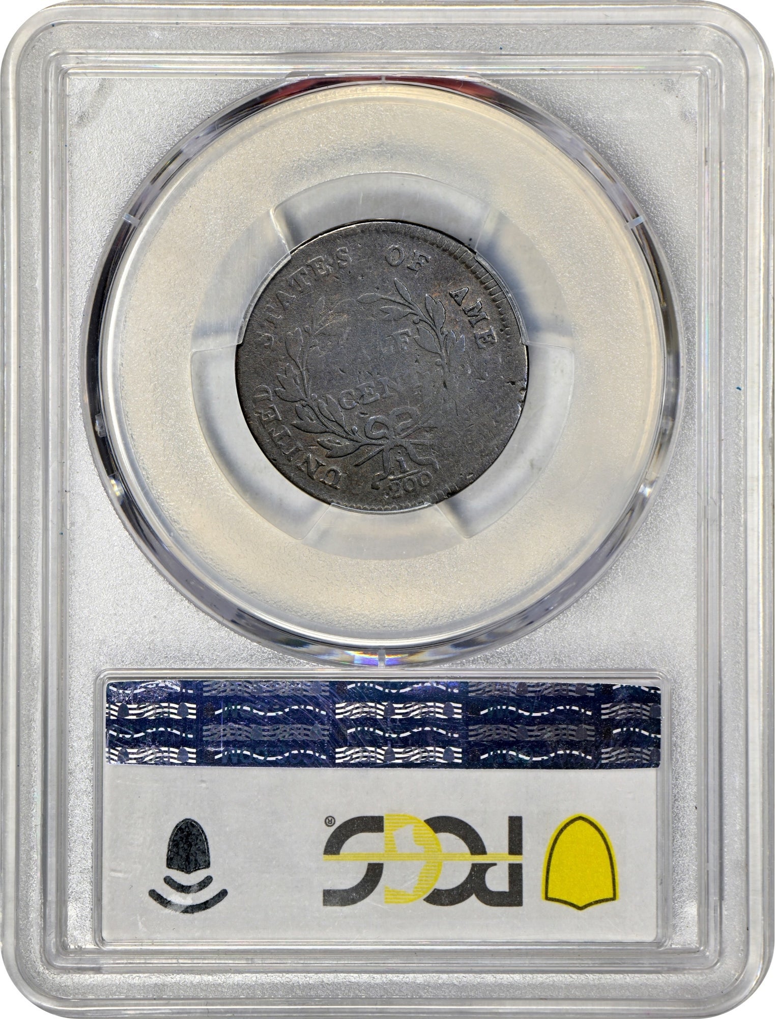 1797 1/2C 1 ABOVE 1 G06 PCGS CAC REVERSE HOLDER