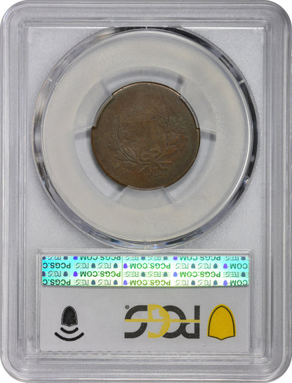 1797 1/2C LOW HEAD PLAIN EDGE AG03 PCGS CAC REVERSE HOLDER